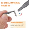sourcing map 5pcs TRI2.3 Triangle Screwdriver Bit 5/32" Hex Shank
