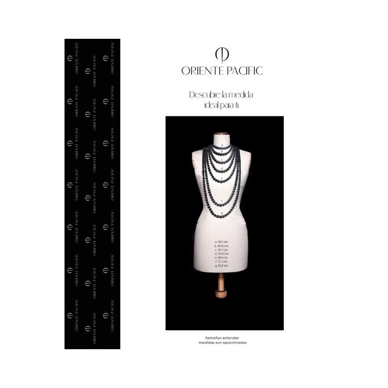 Oriente Pacific - Juego de Collar y Pulsera de Perlas