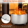YardYonder 32" Smokeless Fire Pit, with Handle, Portable Fire Pit
