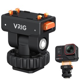 VRIG Hot Shoe & Cold Shoe Adapter Mount with Magnetic Quick Mount, 180 Tilt Adjustable, Universal Camera Accessory for Insta360 X5/X4/X3/ACE PRO/ACE PRO2