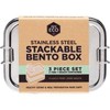 Ever Eco - Stackable Steel Bento Box - 2 Tier