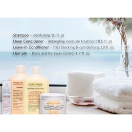 Mixed Chicks Quad Pack - Shampoo 10 fl. oz., Deep Conditioner, 8.0 fl. oz., Leave-In Conditioner, 10 fl. oz., Hair Silk, 1.7 fl. oz