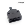 LoongGate OBD II Buchse 16 Pin Verdrahtungsstecker Adapter für OBD2