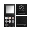 Black Grey Smokey Eyeshadow Palette Matte Black White Gray Silver