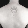 Tatuajes Temporales Impermeable Mujer Flor Duradera Loto Negro Pegatina Tatuaje
