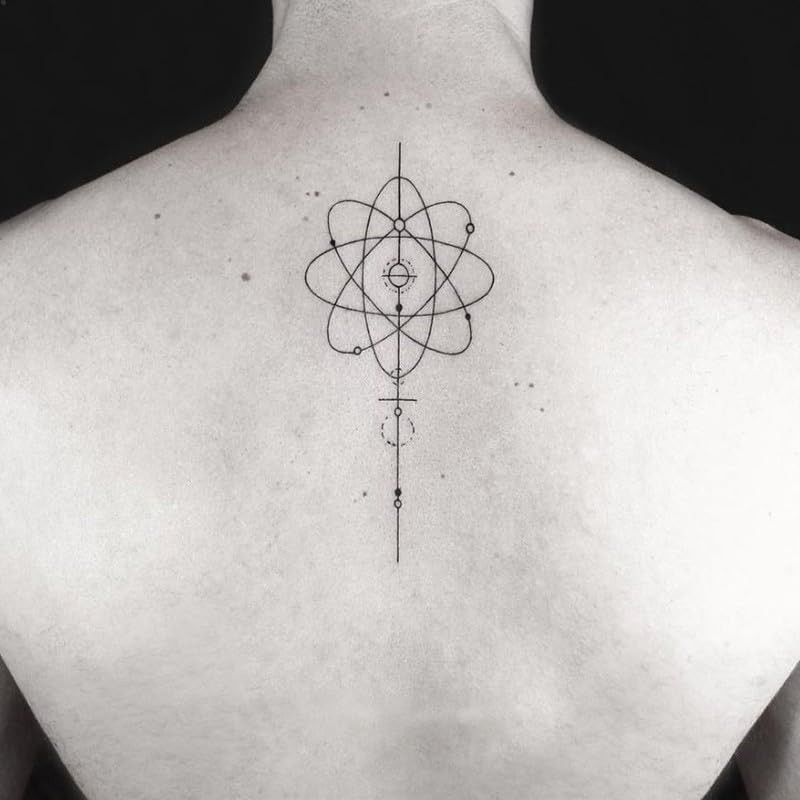 Tatuajes Temporales Impermeable Mujer Flor Duradera Loto Negro Pegatina Tatuaje