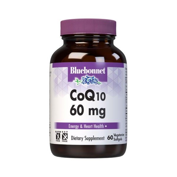 BlueBonnet CoQ-10 Vegetarian Softgels, 60 mg, 60 Count