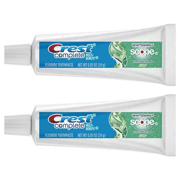 Crest Complete Whitening Scope Minty Toothpaste, Travel Size 0.85 Oz,