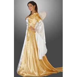 Angel Costume Angel Costume Eneye Medieval Dress Gold, s-m, Gold