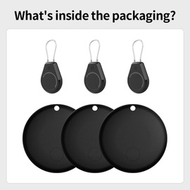 WALLFID Tag (3-Pack) and 3 Holder, Item Finder, Compatible with Apple Find My (iOS Only), Track Your Keys, Wallet, Luggage, Backpack