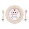 CL Platito Y Cubiertos De Bebe Mini Vajilla