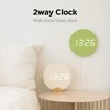 mooas Crayon Mini Digital Wall Clock, Modern Night Light Digital