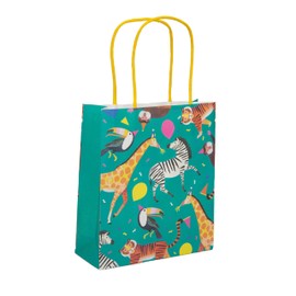 Talking Tables Jungle Theme Party Supplies Safari Zoo Party Bags, Birthday Party Treat Bags | Paper, 8 Pack