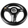 12mm*100mm Black Bakelite Wheel with Round 3 Spoke Handle and