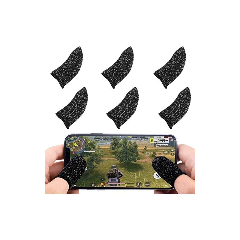 UNO' 6 Finger Gloves for Mobile Games, Touch Screen Controller,