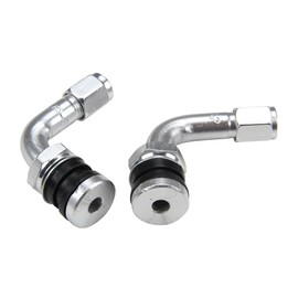 2x Aluminium Angle Valve 90° Tyre Valve Compatible with Scooter Moped Motorcycle