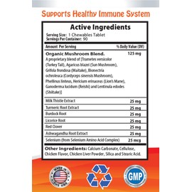 MY LUCKY PETS LLC Dog Immune Bites - Dog Immune Support - Overall Health and Wellness Boost - ANTIOXIDANT - Liver Health - Dog Mushroom Immune - 1 Bottle (90 Treats)