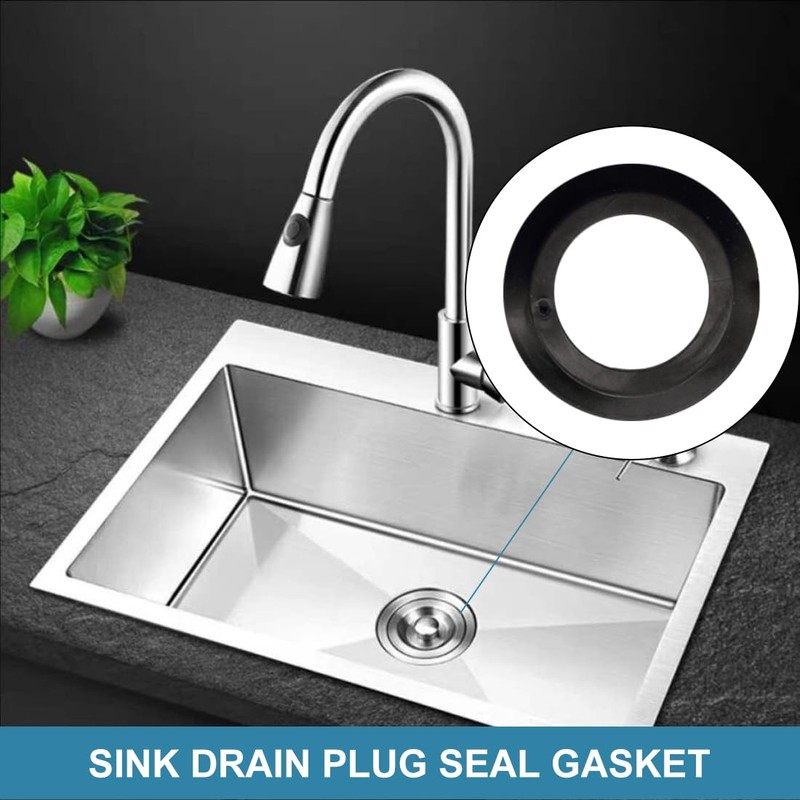 PLKSEI Pack of 5 Rubber Replacement Seal for Strainer Baskets,