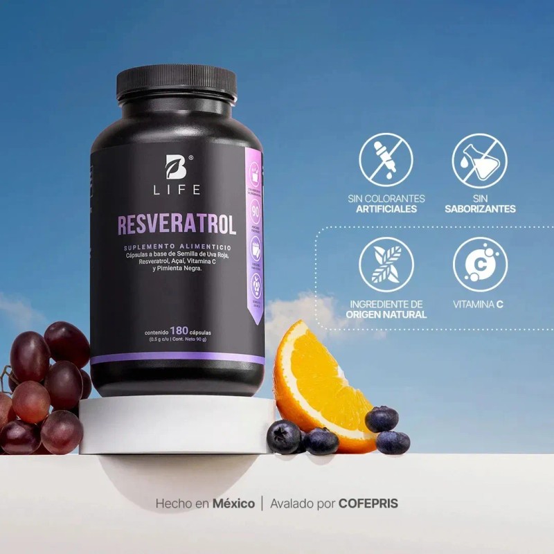 Resveratrol 180 Cáps