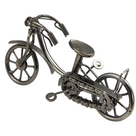 Retro Bicycle Model,Iron Art Metal Cyclist Bike Sculpture Statue Figurine Desk Ornaments Collection Shelf Home Office Decor Gift for Bicycle Lovers Kid Dad Man Boy Birthday Christmas(ZC003）