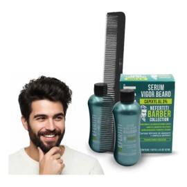 Sérum De Crecimiento De Barba Y Bigote Capixyl 3% Nefertiti Estimula Crecimiento De Barba Y Bigote Reduce Caída Aumenta Grosor + Peine Alfamar