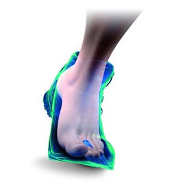 SIDAS 111051101 Foot Protector, Gel Toe Wrap, 4 (For Toes Other Than Thumb), Blue, S/M, 8.7 - 10.0 inches (22.0 - 25.5 cm)