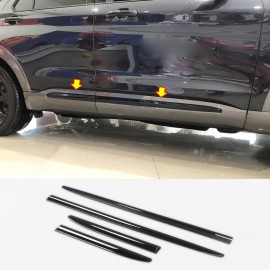 Unbranded For Ford Explorer 2020-2025 New Glossy Black Body Door Side Molding Trim Cover