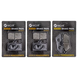 NICHE Brake Pad Set for Triumph Rocket III Touring Roadster T2020393 T2020245 T2020692 Front Rear Organic