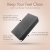 LaRosa PUMICE SPA Vollflächiger Bimsstein – Schwarz mit Weicher Textur