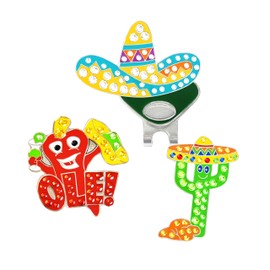 Navika Fiesta Combo Austrian Crystal Ball Markers with ONE Hat Clip