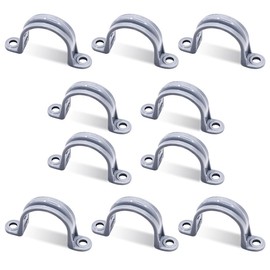 Wocloer 1-1/2 inch PVC Conduit Strap, 2-Hole, Liquid Tight, UL Listed (10 Pack)