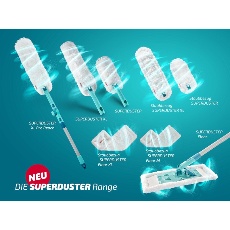 Leifheit Superduster Duster, Washable Microfibre Dust Textile for Quick Dust