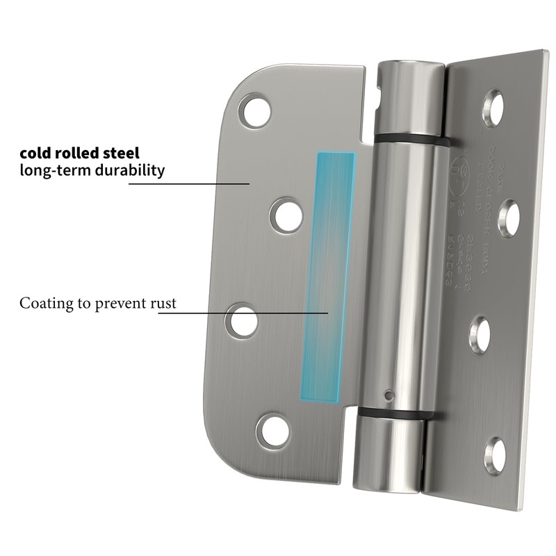 goldenwarm 3pack Satin Nickel Brushed Door Hinges 4 Inch Self