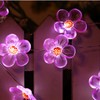 HDNICEZM Flower String Lights，Fairy Pink Cherry Blossom String Lights 21ft