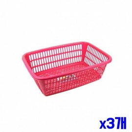 Storage basket in the square small basket basket 3-pack