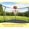 Hamnskyth Trampoline Basketball Hoop, Fits Most Straight & Curved Poles,