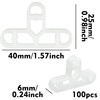 100 Pieces Tile Spacers, 10mm T Shaped Floor Tiles, Removable
