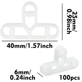100 Pieces Tile Spacers, 10mm T Shaped Floor Tiles, Removable Tile Spacers for DIY Paving Tiles, Wall, Garden, Red Brick, Patio Tiles