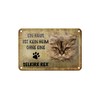 Blechschild 18 x 12 cm Katzen Schild: Ein Haus ist