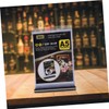 Operitacx Restaurant Table Menu Flip Sign Holder 2pcs PVC Flip