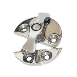 HAIWEN Stainless Steel 316 Boat Door Cabinet Hatch,45mm/1.77”Round Turn Button Twist Catch Latch Marine Hardware Accessories (1Pack)