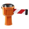 Skipper Mobile Barrier Belt Colour: Red/White, with Retaining Head for Traffic Cone Strap Length: 9.0 m, Band Width: 5.0 cm Holding Head: Height 24.0 cm, Head Size: 14.5 cm