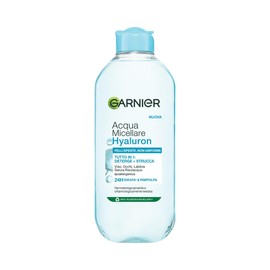 Garnier Acqua Micellare Tutto in 1, Per Tutti i Tipi di Pelle, Arricchita con Acido Ialuronico, Pelle Detersa e Idratata Profondamente, Hyaluronic Aloe, 400 ml