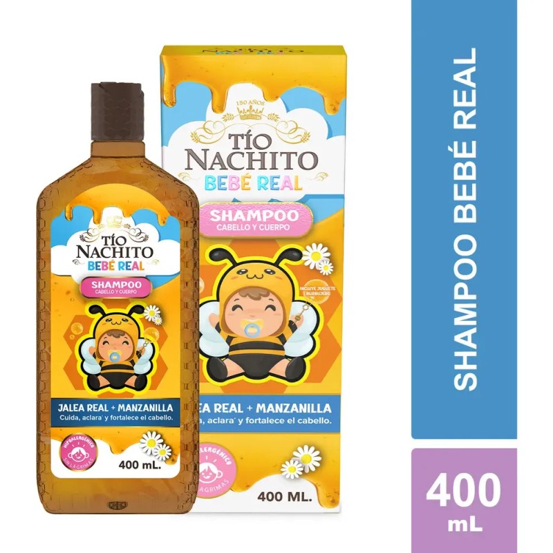 Tío Nachito Shampoo bebés para Cabello y Cuerpo 400ml