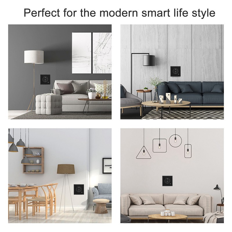 Smart Socket 16A 3000W Modern Design Multi Function Smart Timing