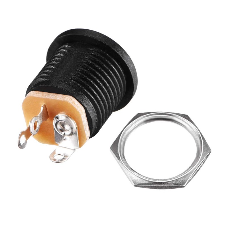 sourcing map DC-022 5.5mmx2.1mm DC Power Jack Socket 3 Pin