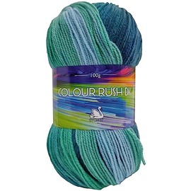Cygnet Colour Rush DK Knitting Yarn/Wool - 100g Double Knit Ball - 12 Shades (Waterfall - 658)