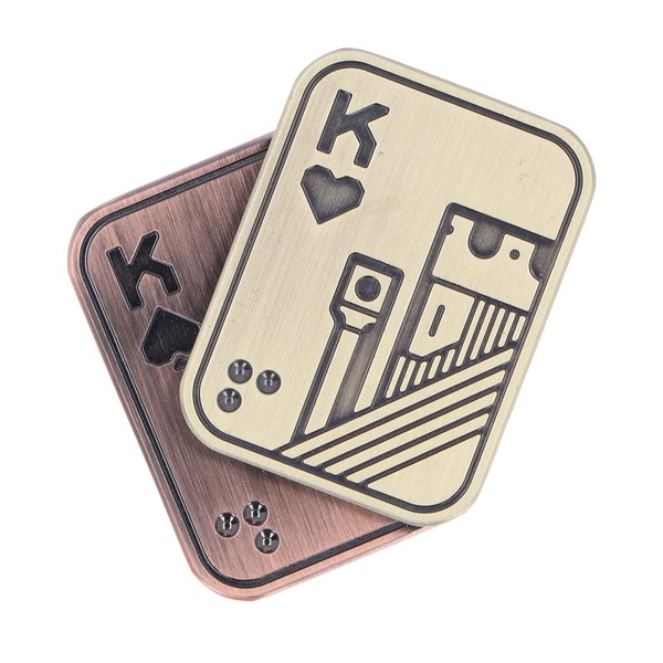 Fidget Slider Toy, Metal Poker Fidget Slider, EDC Fidget Toy