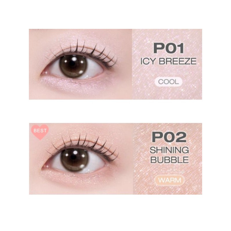 PERIPERA Mood In Shade Eye Stick 0.75g, Color:P02 Shining Bubble