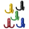 Fuxxer® Coat Hooks Double Hooks Iron Hooks Coloured Set of